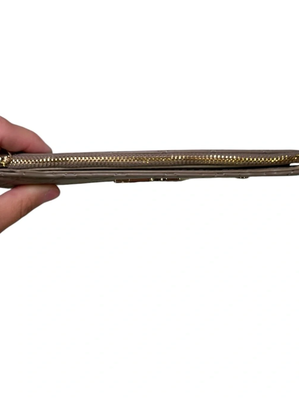 Badgley Mischka Diamond Quilting Long Card Wallet - Taupe